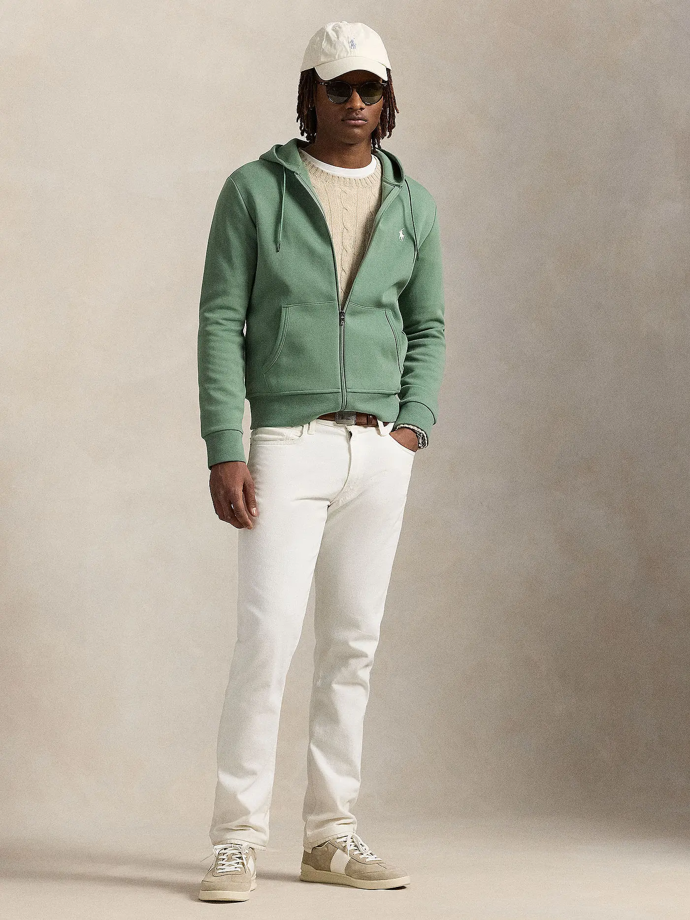 POLO RALPH LAUREN | Kapuzensweatjacke | grün